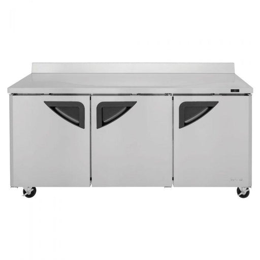 Turbo Air TWR-72SD-N 3 Solid Door Worktop Refrigerator, 19 Cu. Ft. - TheChefStore.Com