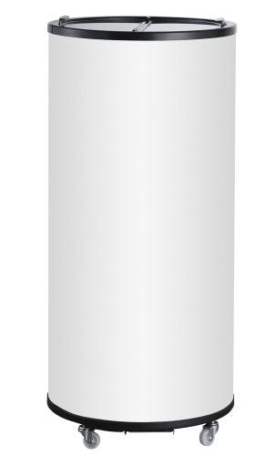 Unity U-BF2 White Round Barrel Merchandiser Freezer, 65 Liter - TheChefStore.Com