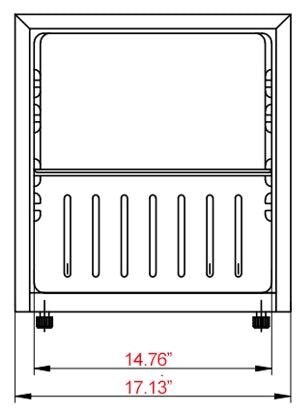 Unity U-CR1 17" Black Countertop Display Refrigerated Merchandiser - TheChefStore.Com
