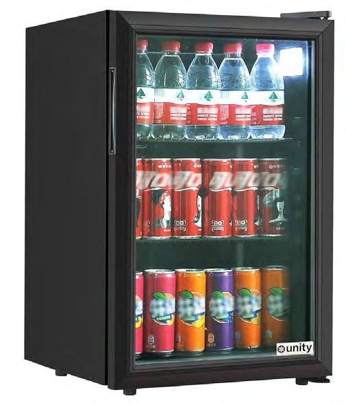 Unity U-CR3 17" Black Countertop Display Refrigerated Merchandiser, 2.5 cu ft. - TheChefStore.Com
