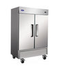 Valpro VP2R-HC 49 cu. ft. Double Solid Door Refrigerator - TheChefStore.Com